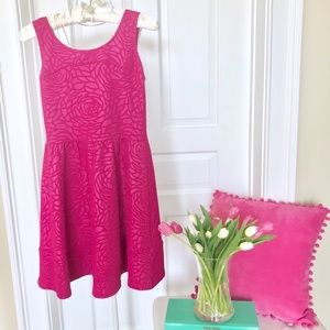“Aqua” Bloomingdales raspberry dress